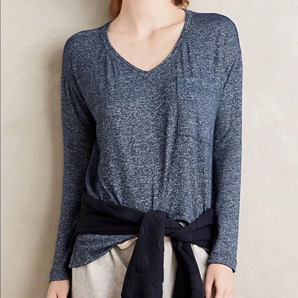 Pure and Good blue marbled long sleeved top